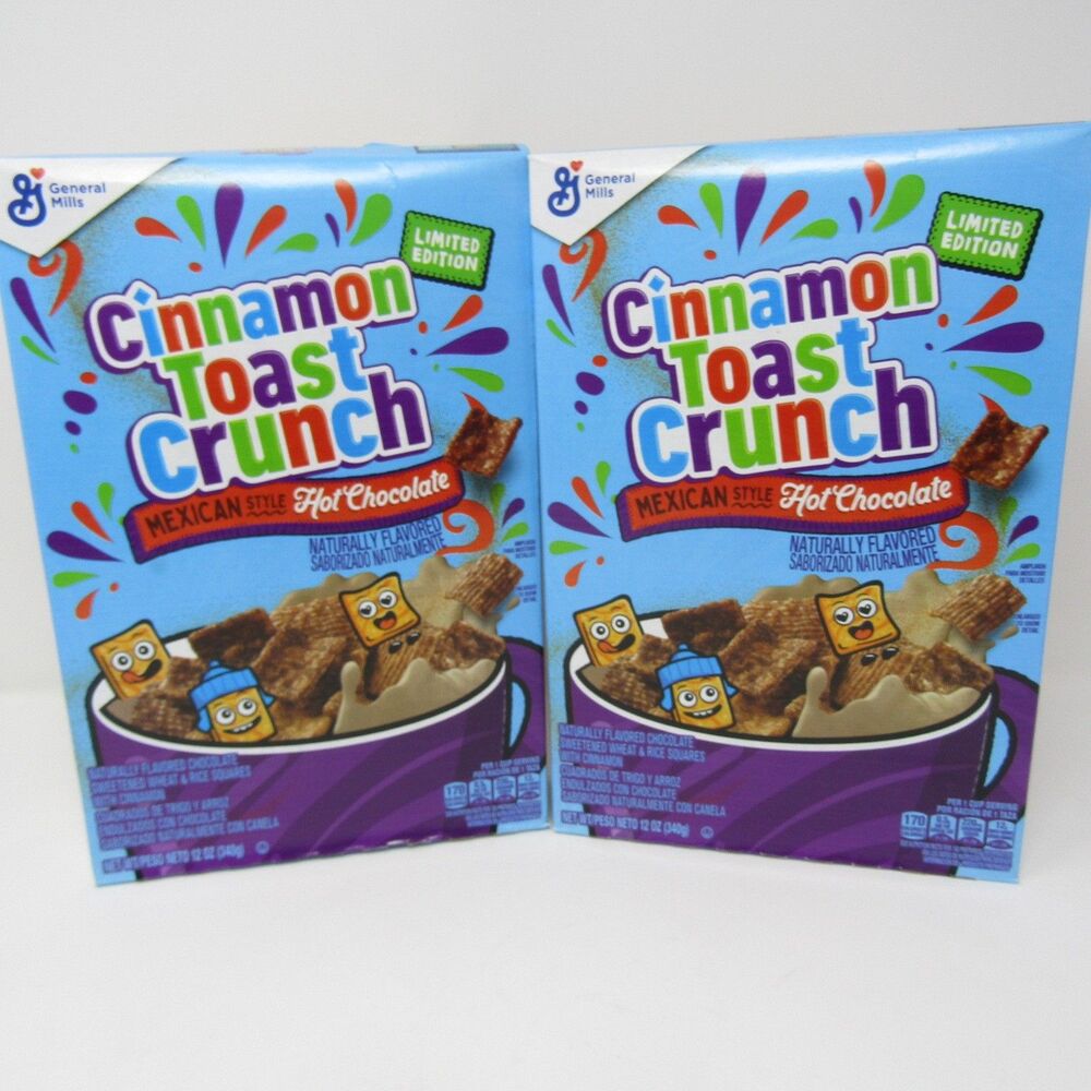 2-pk General Mills Cinnamon Toast Crunch Mexican Style Hot Chocolate Cereal 12oz